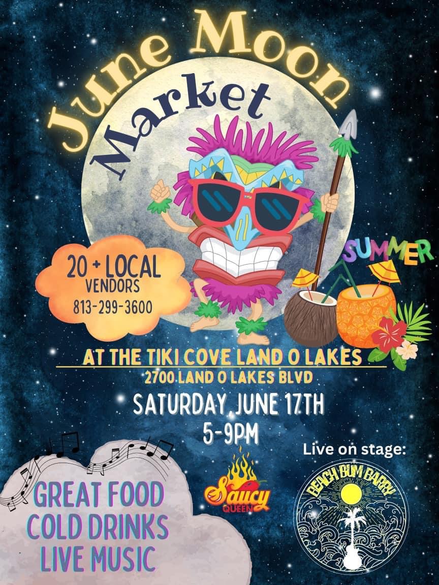 Things to do... June Moon Market at The Tiki Cove #Thingstodo #nightmarket #livemusic #supportlocalbusiness
How Can I help? #Stacythehomegirl #FloridaHome #LandOLakes #Lutz #Realtor #TampaBay #realestate #Homesforsale #Homebuyer #Homeseller #waterfront #LakePadgett