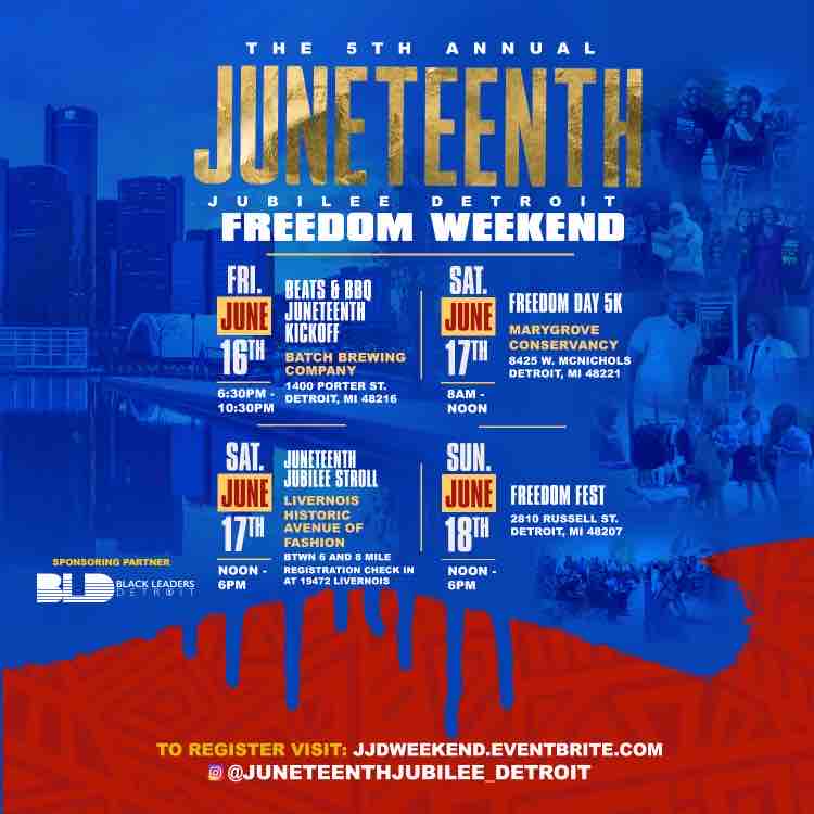 Juneteenth Weekend is here! Come join us out for the holiday. Register at: jjdweekend.eventbrite.com