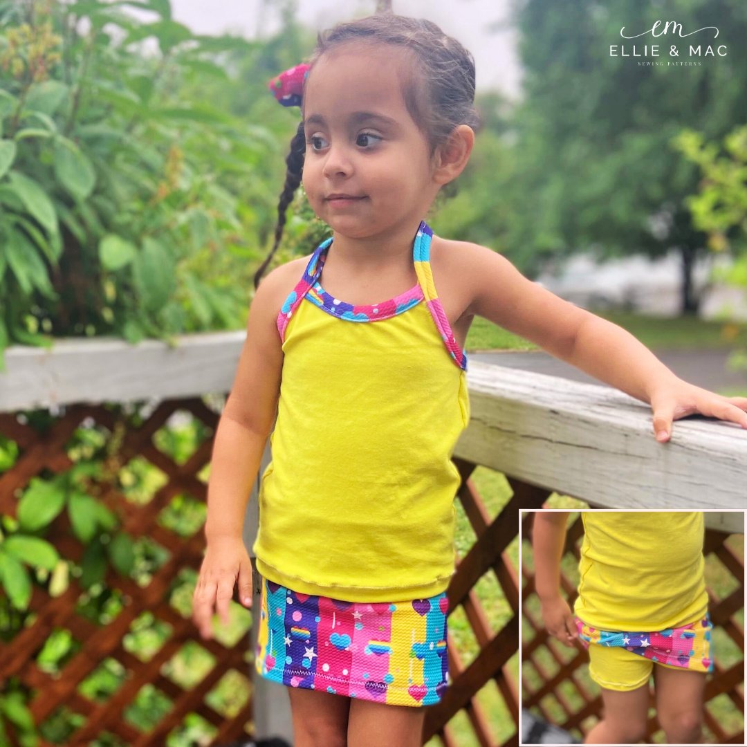 Ellieandmac's tweet photo. Our Kid's Madison Skirt Pattern provides the perfect combination of cute, comfortable, and functional. This is such an easy-to-sew pattern. You can grab it in our weekly $2 sale ❤ https://t.co/pOLXPLL74c

#ellieandmac #ellieandmacpatterns #skortpattern #sewing #pdfsewing https://t.co/stE9TI68xa