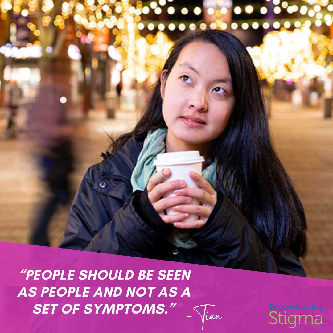 Tian has been diagnosed with major depressive disorder, generalized anxiety disorder, an eating disorder, and OCD. But she knows that she is more than her symptoms, and she wants people to get the help that they need–without fear or judgment. ow.ly/eS7p50M3j3e