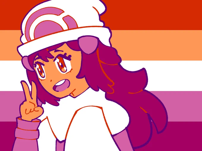 If gameverse Dawn isn't a Lesbian than explain this