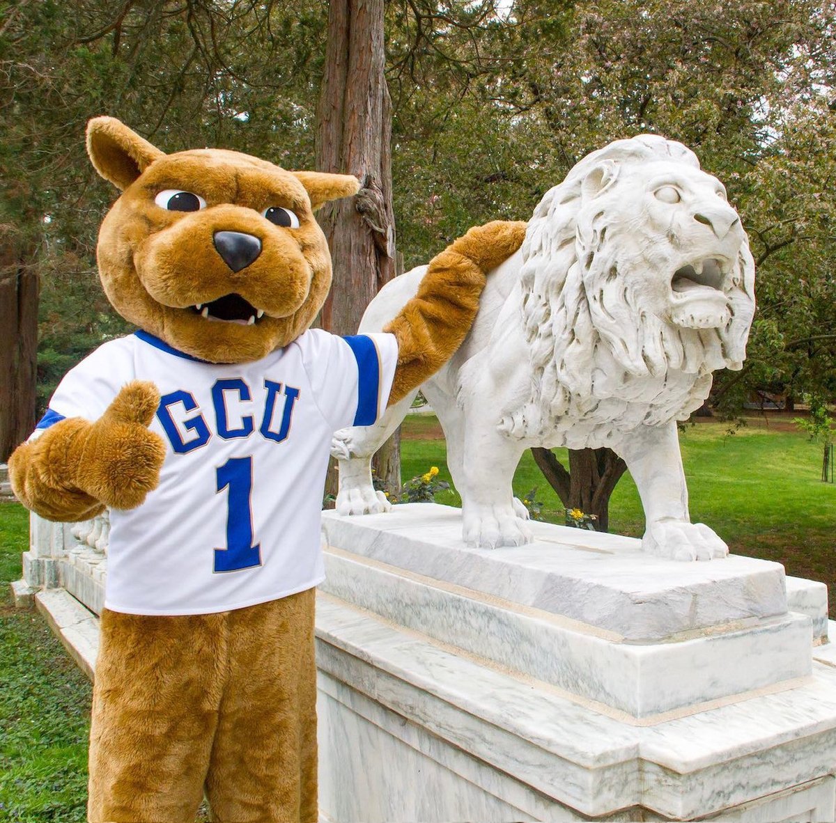 Georgiancourt's tweet photo. Happy National Mascot Day from the lion, the myth, the legend himself!
We love you Roaryπ¦ππ
#nationalmascotday #roary #golions #gcu #georgiancourtuniversity #whygcu #gcupride #njuniversity #catholicuniversity #newjersey https://t.co/ZGIZqZAvxJ