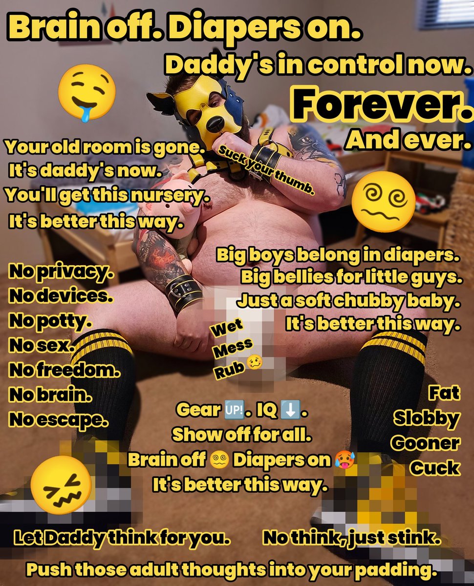CringeLoserPig's tweet image. Daddy's taking over your life completely. You have no say. Just push and touch that's all you can do so enjoy it. It's better this way.