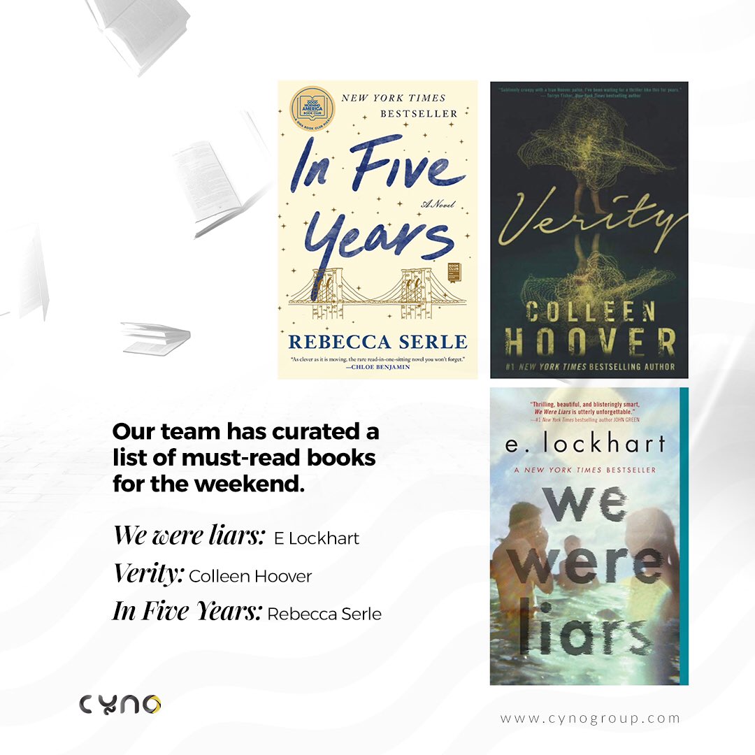 Cynogroup's tweet photo. For those who crave stories that make you question everything. Brace yourself for mind-bending twists and turns. With intriguing characters, tangled emotions, and unexpected turns. These books promise unforgettable moments.
#WeekendJourney
#cynocommunications
#explorepage✨ https://t.co/fn3WPjaD6W