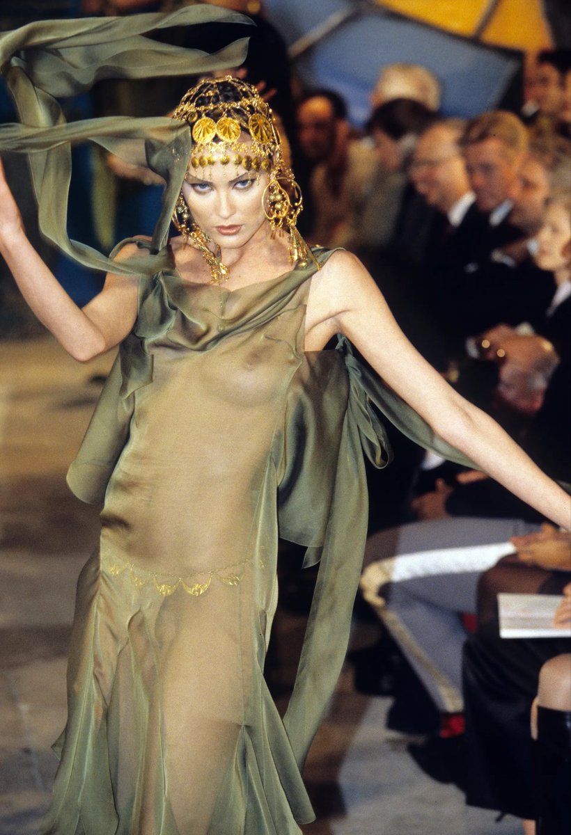 shalom harlow for galliano fw97