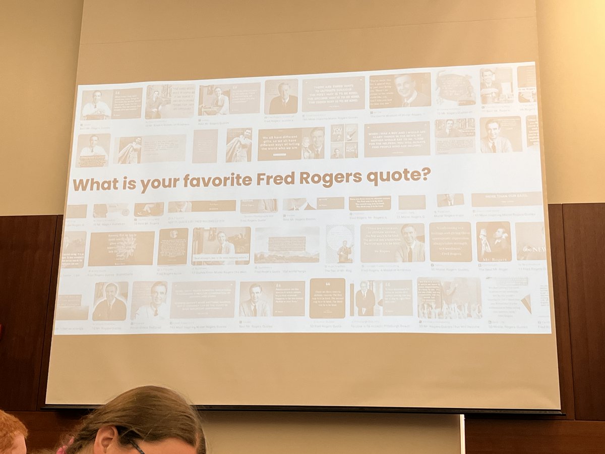 Good Saturday morning from the @FredRogersInst! What's your favorite #FredRogers quote? And why?