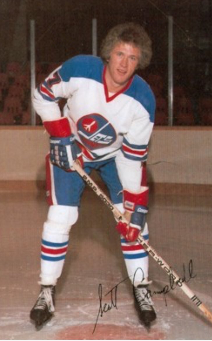 #ToughGuyThursday The late Scott Campbell would have been 66 years old today. Scott led the WHA with a career-high 248 PIM (tied with Rick Vaive) for the Winnipeg in the final season in league history in 1978/79 (74 GP)