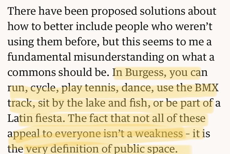 So very true. Wonder why <a href="/BurgessPk/">Burgess Park</a> seem to be silent on this?