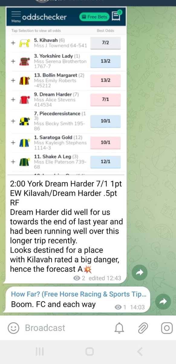 HowFarTips's tweet image. FC and Each Way on the paid service