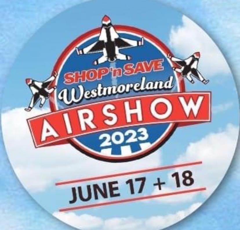 Sunday, June 18th - We’ll be set up at the Westmoreland County Air Show ( 148 Aviation Ln, Latrobe, PA 15650 ) from 9am - 5pm !
