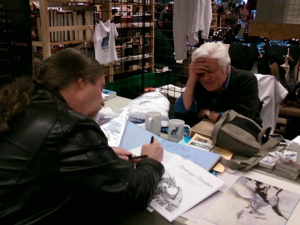 In 2013 drawing with Roger Dean...