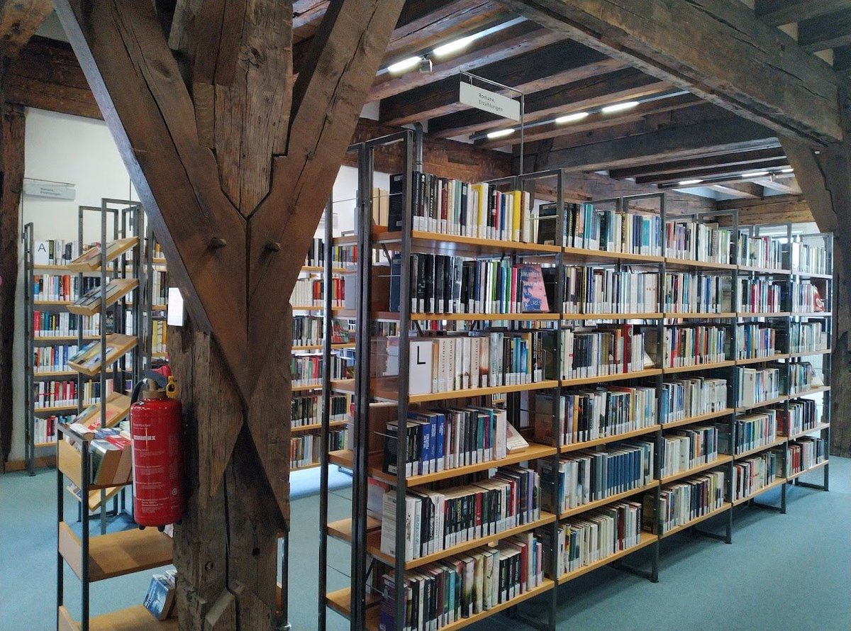 the charm of #libraries 
#Stadtbibliothek #SchwäbischGmünd