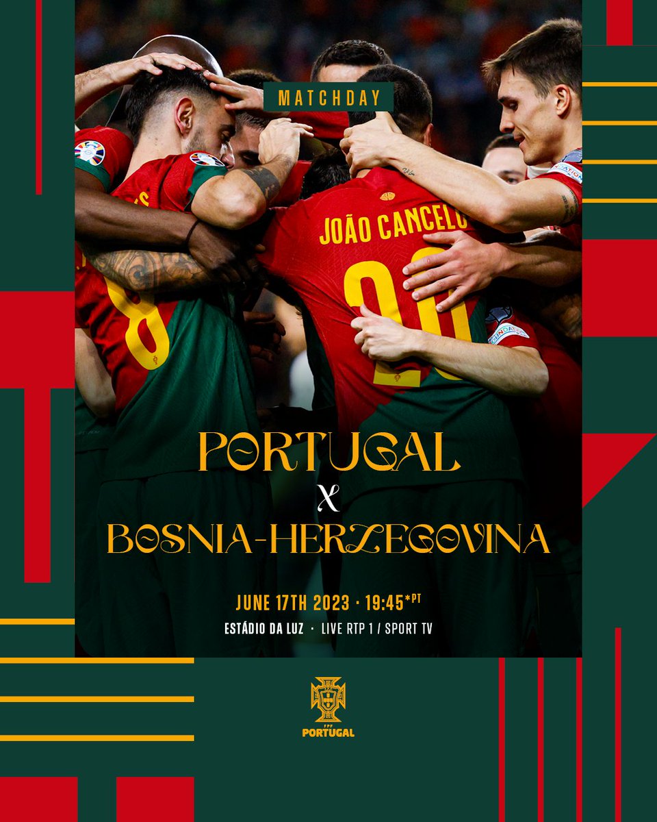 selecaoportugal's tweet photo. Chegou o dia! ⚽ Vamos com tudo! #VesteABandeira https://t.co/GGaFd4SGGR