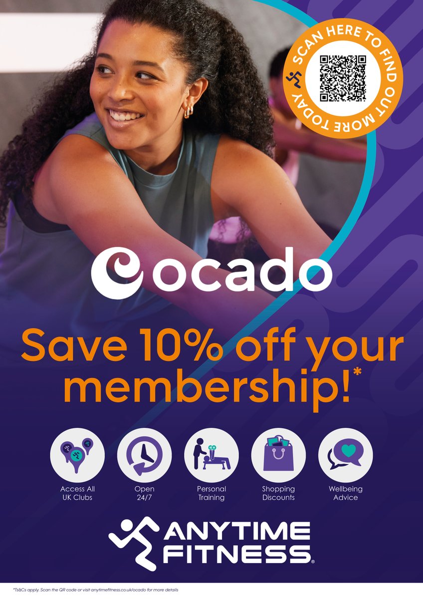 Corporate rates available for Ocado staff. Join today and receive 10% off as one of our National Corporate Partners*

Work ID to be show when collecting your fob during staffed hours.

#corporaterates #partnership #247gym #borehamwood #fitness #health #wellbeing