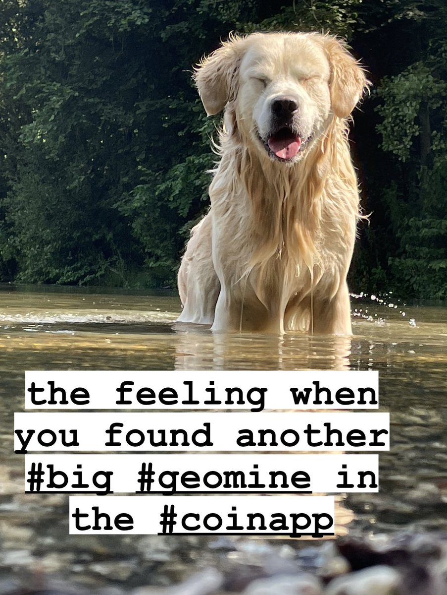 the #feeling when you found another #big #geomine in the #coinapp 
Walking the #dog 

@OfficialXYO & @coin_with_us