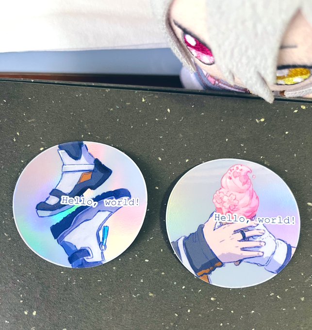 ステッカー届いた!ノベルティになる予定