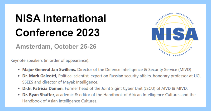 Netherlands Intelligence Studies Association tweet media