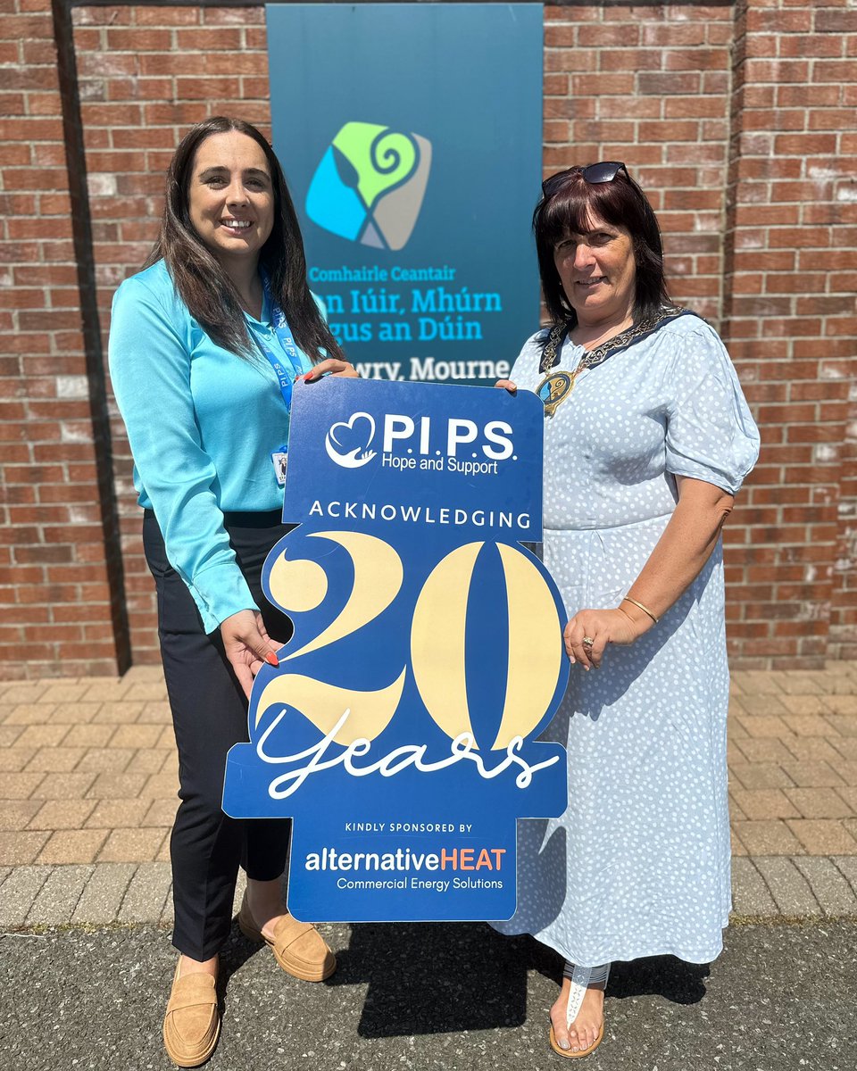 Local charity <a href="/PIPSHopeSupport/">PIPS Hope & Support</a> is acknowledging 20 years service in providing support to individuals &amp;  families. As Chairperson of <a href="/nmdcouncil/">NewryMourneDown</a> I’m pleased to purchase a table at the upcoming 20th Anniversary Gala on Sept 15th to show support for their work in suicide prevention.