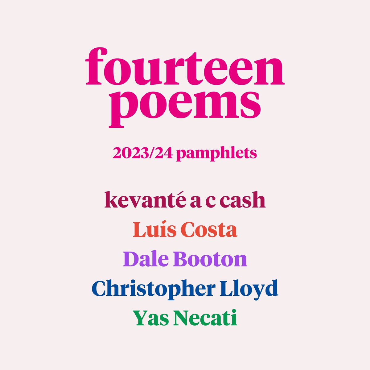 Thrilled/excited/overjoyed to announce our next batch of pamphlets. Can’t wait for you to read + fall in love with poems from <a href="/alexia_chatelle/">pequeño bebé piscis 💋</a>, @captainiberia, <a href="/BootsPoetry/">Dale Booton</a>, @clloyd9 and <a href="/YasNecati/">Yas Necati</a>!

Pamphlets will arrive from September + run until June 24. Stay tuned! 📚💥🥰