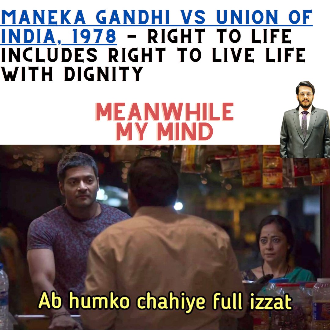 Article 21 - Right to Dignified Life (Fundamental Right) 

For more UPSC content join: telegram.me/muditgupta

#UPSC #upscprelims #UPSCPrelims2023 #fundamentalrights #polity