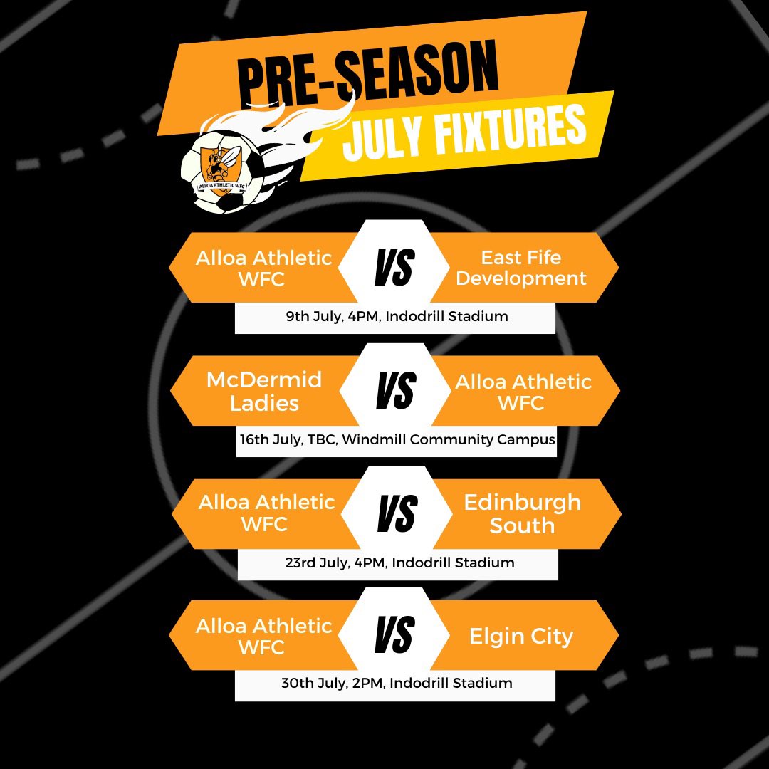 Pre-season is getting closer and closer!

The hard work is just about to begin as we start to prepare for our up coming season.

Come along and support the team in our pre-season fixtures to see the quality the team are bringing this season.🐝