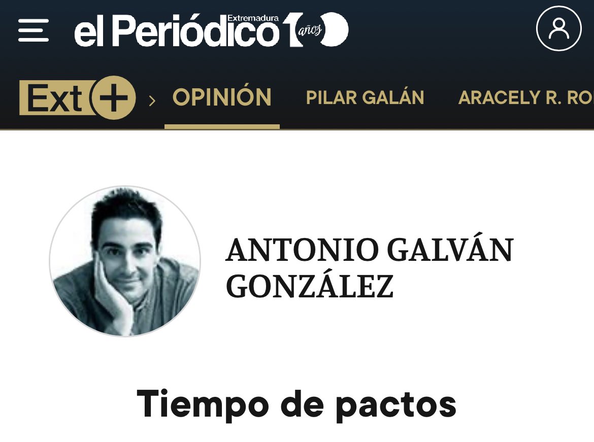 AGalvanGonzalez's tweet photo. Mi columna de hoy en El Periódico Extremadura: “Tiempo de pactos”. Podéis leer el texto completo aquí 👉 https://t.co/al3pEgxDvf :: y aquí 👉 https://t.co/vyECTqnqIw :: https://t.co/94wL47STlk