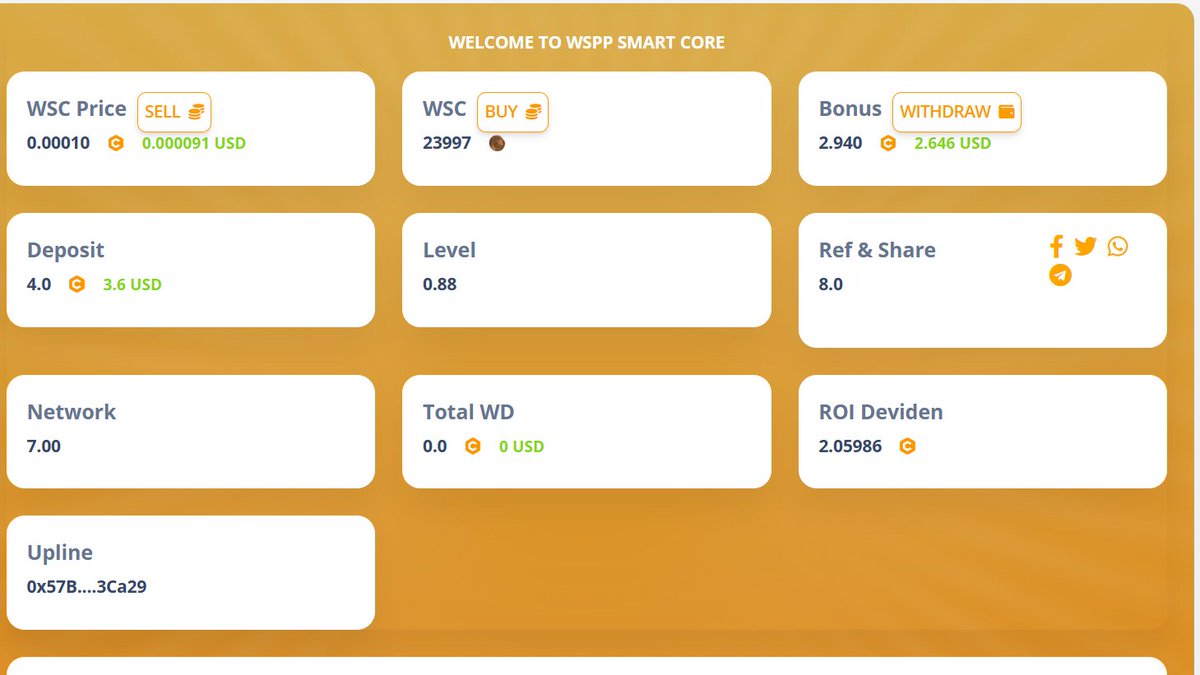 RoboWolf8's tweet image. Dear #WSPP Holders, 
Join our Dapps new Project to Earn $CORE for Free !
Register your address only $1 Core.. 

Link here : 
wolfible.net/core?referral=…

#Core #CoreDAO  #CoreDao_Org