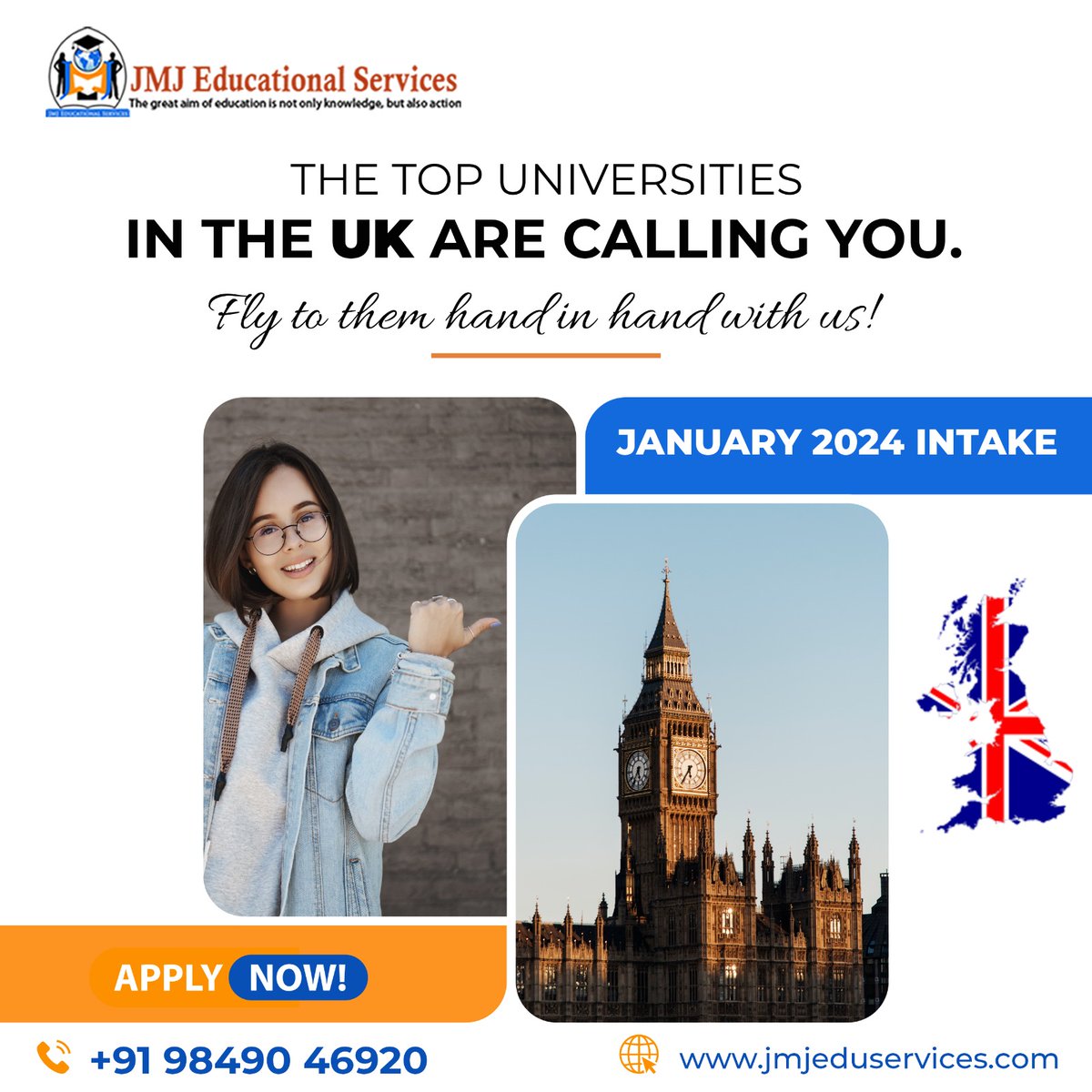 The universities in the UK have begun the process for January 2024 intake. Approach our UK student visa experts to learn all about the necessary process.
Call us: +91 98490 46920 / 79936 44399
Visit us: jmjeduservices.com
#JMJEduServices #JMJEdu #UKStudy #StudyinUK