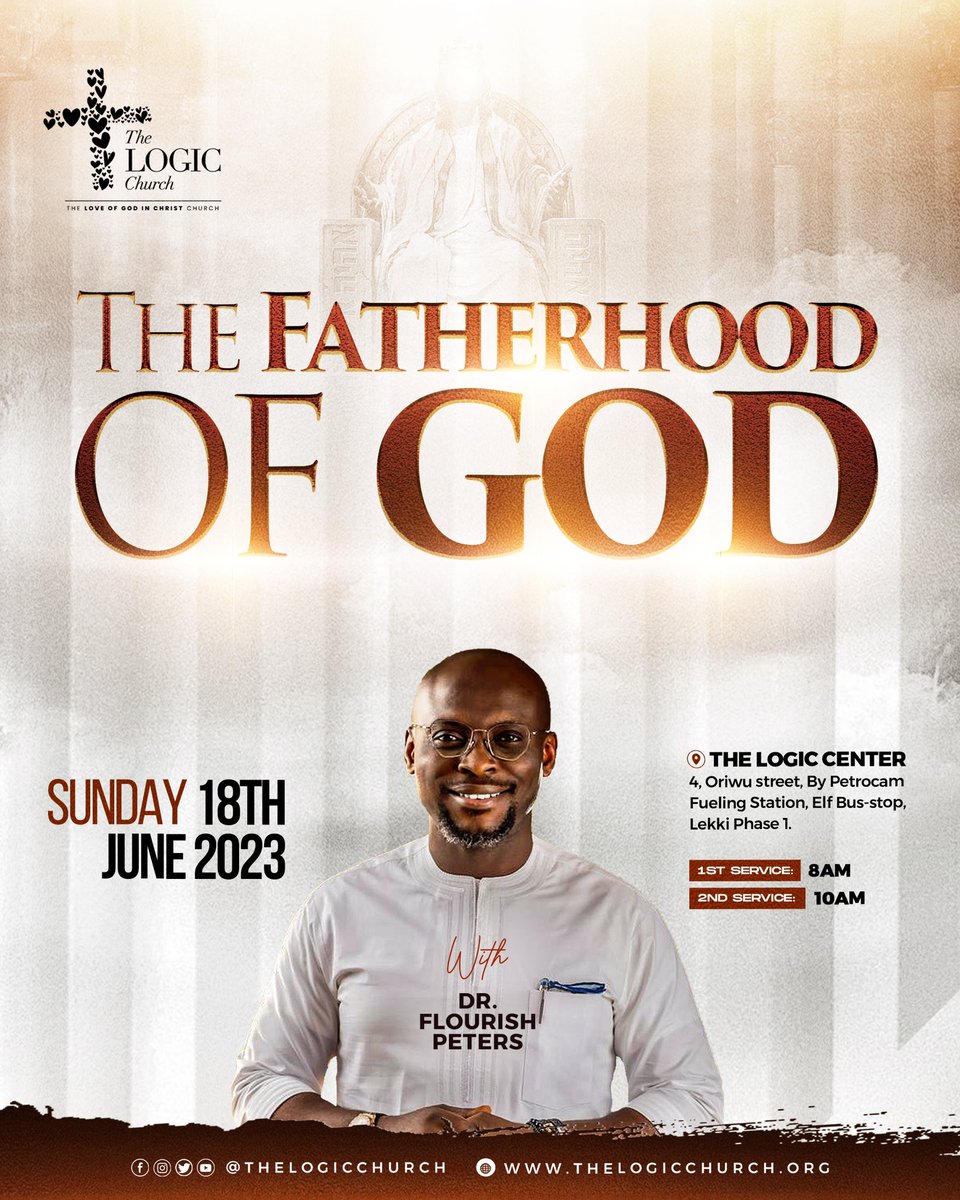 SUNDAY is coming 💃🏽💃🏽💃🏽

We are super excited to see you tomorrow for 2 amazing services. 💃🏽💃🏽

Time: 8am &amp; 10am
Venue: 4, Oriwu Street, Elf Bustop (by petrocam gas station), Lekki, Lagos. 

You’ll be glad you came 💯

#LoveLifeImpact #TheLOGICChurch