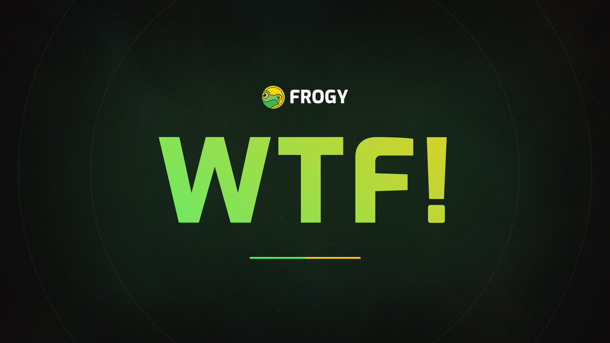What The Frogy! 🐸🤑

Our Frogies are winning big! Check out our latest post for jaw-dropping rewards of up to 2,600%!

Join us now and be a part of the action. It's time to unleash your inner Frogy and get rewarded!

#frogygames $FROGY