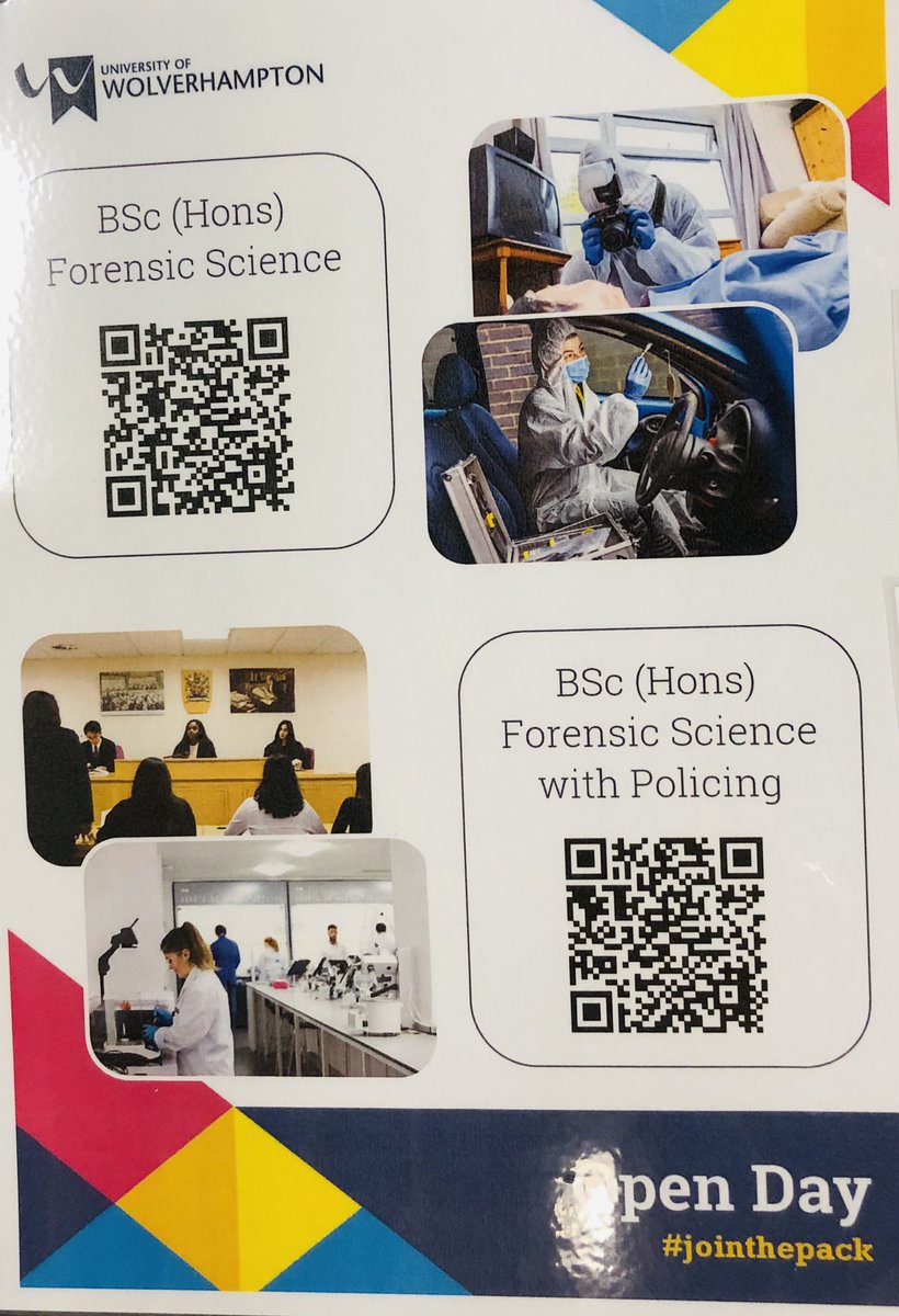 Open Day for School of Life Sciences and Forensic Science 🕵️‍♀️🧬🔍@wlv_uni #openday #bewhoyouwanttobe #jointhepack 🐺 wlv.ac.uk/courses/bsc-ho…