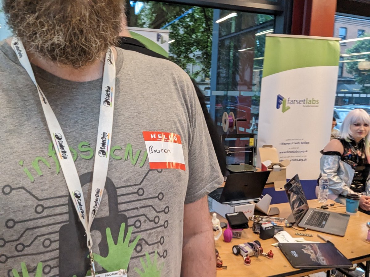 Down at <a href="/QUB_QCon/">Q-Con Belfast</a> repping all the things, <a href="/FarsetLabs/">Farset Labs Hackerspace</a>, <a href="/infosecni/">infosecni</a>, <a href="/bsidesbelfast/">BSides Belfast</a> and <a href="/FarsetDojo/">Farset Dojo</a> . Come ask the beard about any of it.