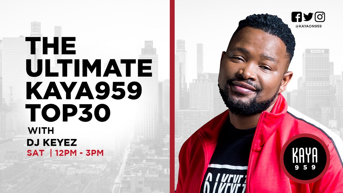 Back on #Kaya959Top30 at 12PM

🎶 NO NEW ENTRIES
⬅️ Touch My Blood Back Tracks
🗞️ 2024 GRAMMYs
📻 Top 5 songs on SA radio
1️⃣ Celebrating 🦁
🔢 Guess the Top 3

Please join me on #ThePeoplesShow @KayaON959 from 12 to 3PM