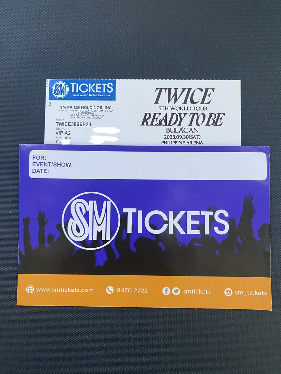 — Interest Check —

Will sell my D-1 VIP A2 Tix if I’m able to secure a VIP seat from D-2 

willing to trade din sa makakasecure tom 
(VIP A2 or B2)🥹