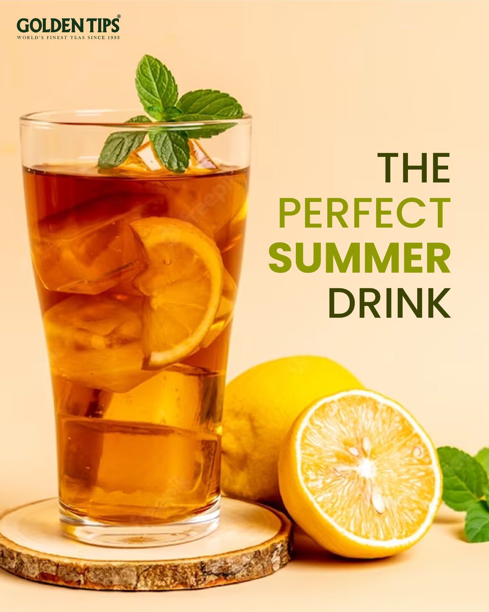 GoldenTipsTea's tweet photo. The best way to beat the heat is to get above it! Sit back, relax and enjoy the cool, tangy delight of Golden Tips Lemon Iced Tea.
#goldentips #goldentipstea #goldentipsdarjeeling #darjeeling #goldentipsindia #tea #tealovers #goldentipsheritage #oldesttea #nature #naturelovers https://t.co/HKFGPb1pSm