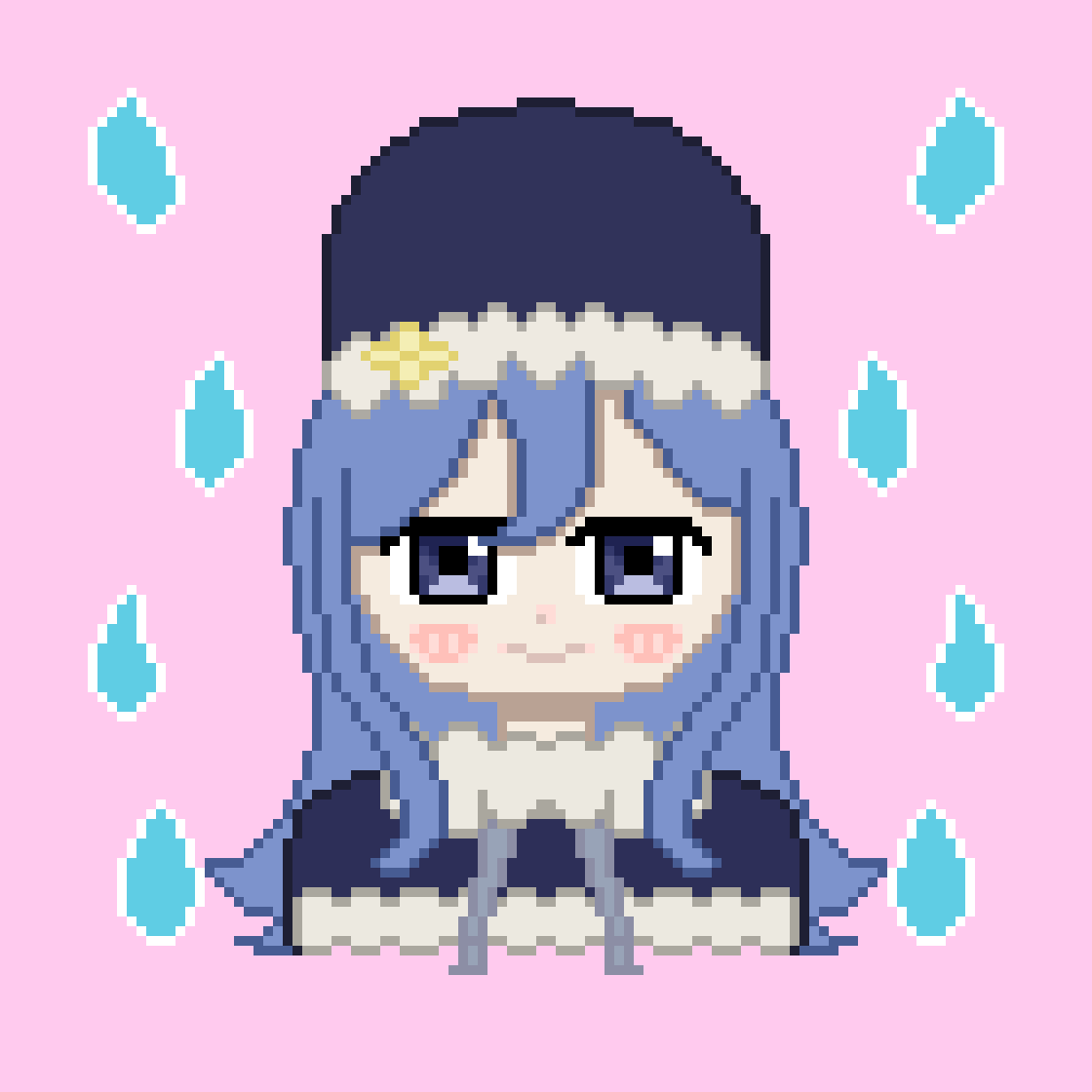 Bu sıralar Fairy Tail izliyorum, o yüzden JUVIA!! 🥺🙏
#pixelart #FairyTail #JuviaLockser