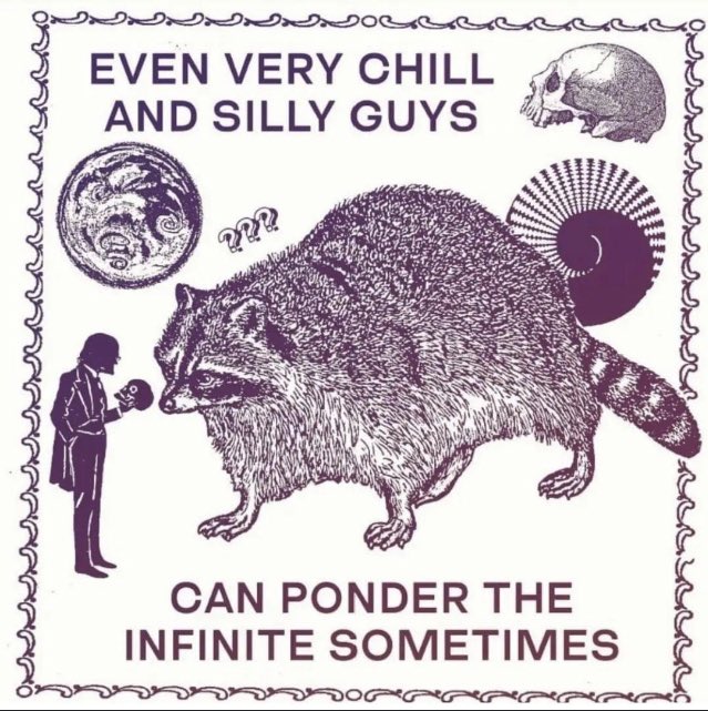 Who’s going to ponder the infinite with me ?