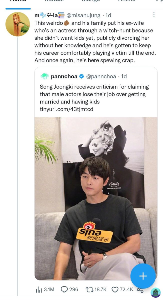 Tanyarl 💚 on Twitter: "💚 Cw // korea Baru tau kalau song joong ki se