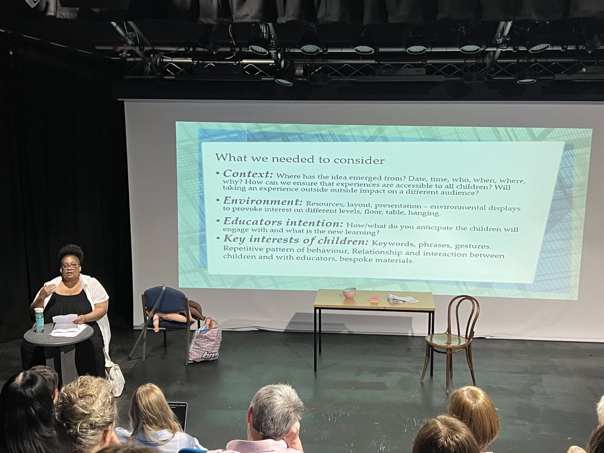 ✅ “Are we looking at new learning?”
✅ “Are we having fun in our learning?” 
✅”Are we building on their interests?”

@Valerie_JKD sharing key considerations alongside observations have helped to shape the work at @WWHNursery

#ReclaimingPedagogy #Reflect #Connect #TeamEC #EYFS