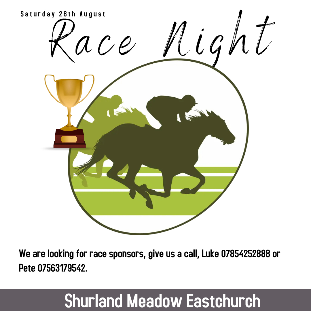 We have our annual Race Night on Saturday, August 26th, and we are looking for local businesses to sponsor races.