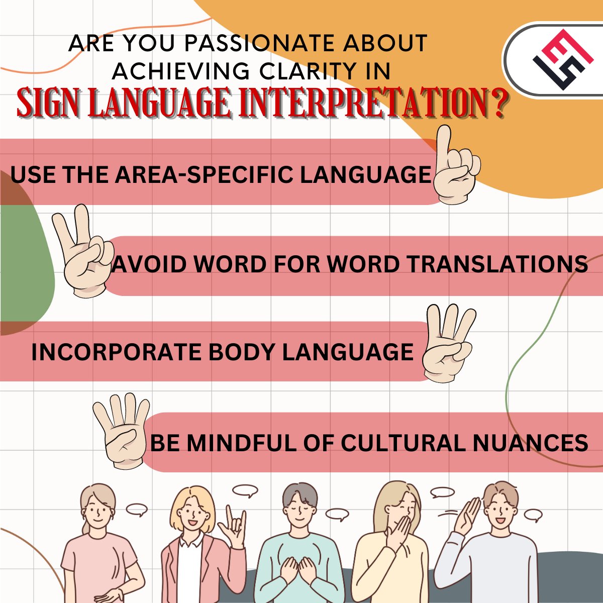 MoniSaEntrprise's tweet image. Achieving Clarity in Sign Language Interpretation: Common Mistakes to Avoid

Join us as we outline common mistakes to avoid in sign language interpretation and pave the way to seamless communication!

#signlanguageinterpretation #signlanguage #interpretationservices #clarity