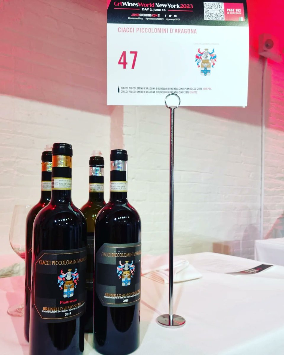 Great Wines of the World NYC 2023🍷 Two amazing days! Many thanks to @JamesSuckling for the wonderful setting and organization! Cheers! #ciaccipiccolomini #rareitalianstyle #brunellodimontalcino #JamesSuckling #GWOWNYC2023 #greatwinesoftheworld #thegrandtasting #newyorkcity