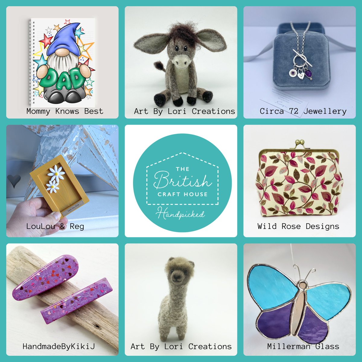 British Craft House officially relaunched their website yesterday so heres a small selection of our fabulous work.  Here we have <a href="/MommyKnowsBest9/">Mommy Knows Best</a>,Circa 72 Jewellery, <a href="/RegLoulou/">LouLou & Reg</a>, <a href="/wildrosedesign7/">Linda Wild</a>, <a href="/HandmadeByKikiJ/">Kirsty Jess</a>, <a href="/MillermanGlass/">MillermanGlass</a> and off course yours truly :). #tbch