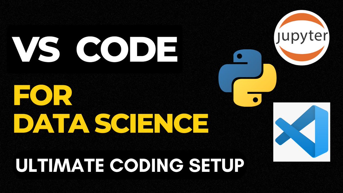 mesudarshan's tweet image. VSCode For Data Science | Create Ultimate Coding Setup 💥

Video 🎥:  youtu.be/AmkDYiceJ44

#vscode #githubcodespaces #jupyter #python #codesnap #themes #docker #DataScience