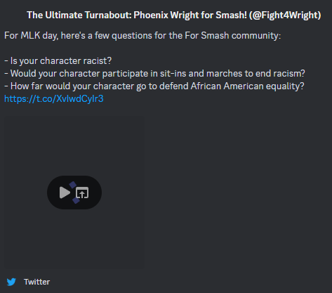 Shout outs to the FUNNIEST 'For Smash' tweet of all time! I wish it was archived in it's full glory 😂