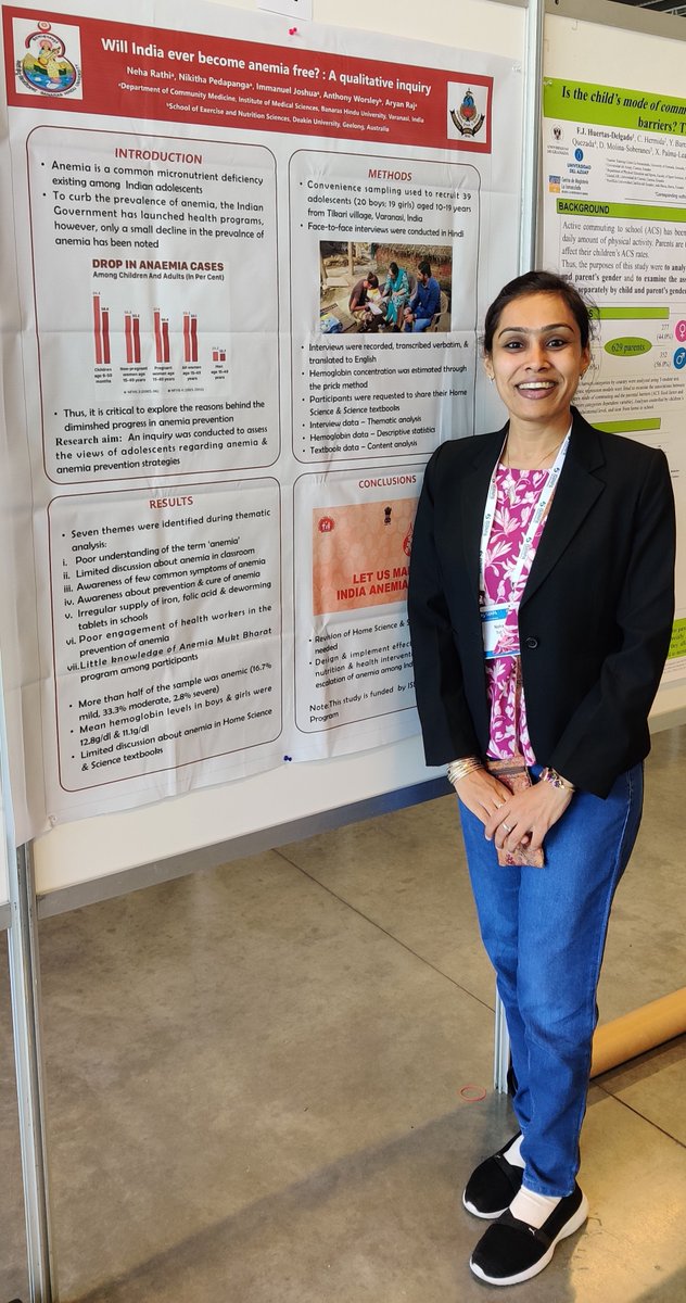 NehaRathi14's tweet photo. Presenting data from anemia study funded by ISBNPA's Pioneer Scholarship at the fabulous #ISBNPA2023 🇸🇪 https://t.co/H59DqeWzDm