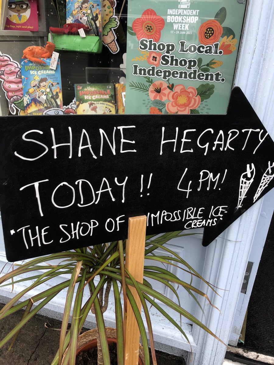 Halfway up the Stairs (@halfwayupbooks) on Twitter photo All set for our visit from @shanehegarty today! Join us at 4pm for a reading from the latest in The Shop of Impossible Ice Creams series, Perilous Pineapple Plot & a signing - suitable for age 6+. #IndieBookshopWeek <a href="/booksaremybag/">Books Are My Bag</a> <a href="/HachetteIre/">Hachette Ireland</a> All set for our visit from @shanehegarty today! Join us at 4pm for a reading from the latest in The Shop of Impossible Ice Creams series, Perilous Pineapple Plot & a signing - suitable for age 6+. #IndieBookshopWeek <a href="/booksaremybag/">Books Are My Bag</a> <a href="/HachetteIre/">Hachette Ireland</a>