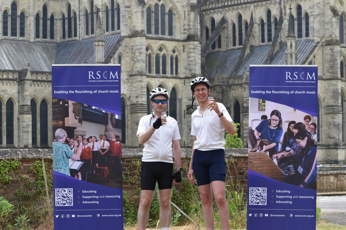 RSCMCentre's tweet photo. A week ago, Hugh and Paul set off on their #DirectorsChallenge and cycled 96 miles in 48 hours!
Thanks to everyone who has kindly donated!
If you still want to show your support or see how much they raised, head to https://t.co/CsmwSQcnzM
#96for96 https://t.co/F2gbGUXCbX