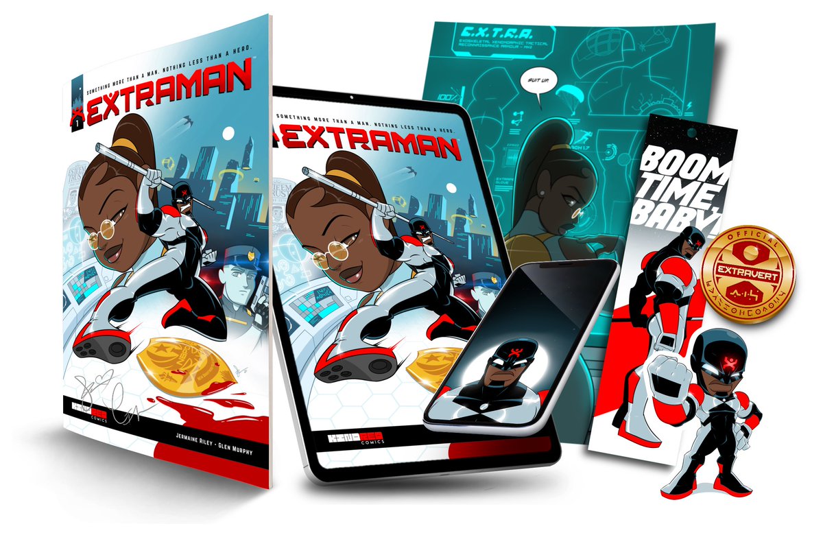 extramancomic's tweet photo. A brand new British superhero is here! Get your copy of EXTRAMAN #1 now on our Kickstarter as well as other incredible rewards! Your support means the world to us! 🔴⚫️ @KickstarterRead
https://t.co/d0trJTTm5y
#indiecomic #ukcomic #britishcomic #newsuperhero https://t.co/QTyCOwI011