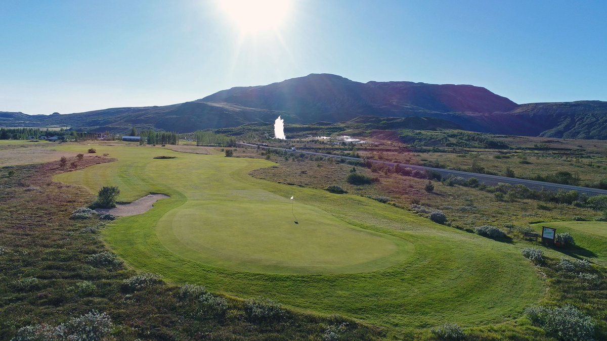 Today, 17 June, is Iceland’s Independence Day. #GeysirGolf by #HotelGeysir, adjacent to one of Iceland’s national symbols, is one of more than sixty golf courses in the country participating in the #CarbonPar project, having their land carbon measured.